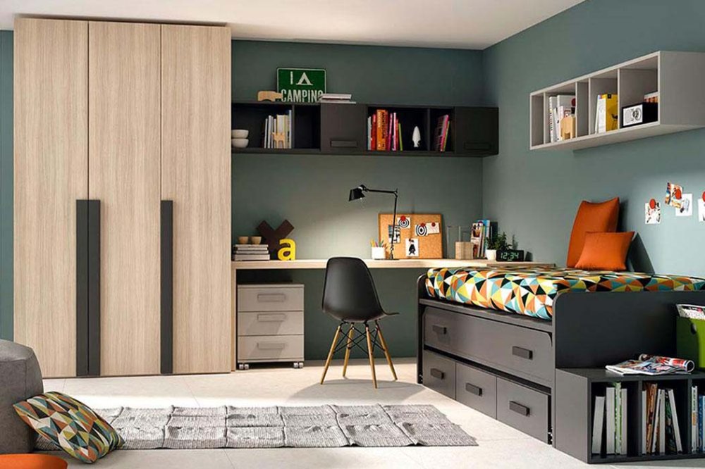 Шкаф в детскую с фасадами из ЛДСП Egger, SD-009