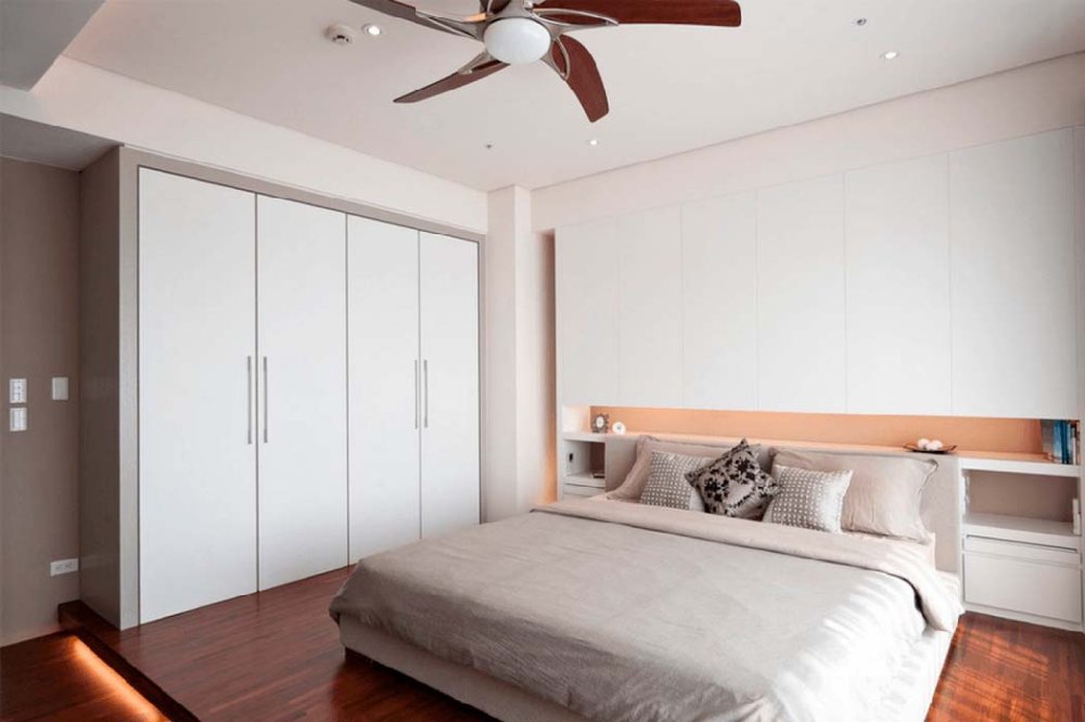 4-х дверный шкаф в спальню с фасадами из крашенного МДФ, SS-001