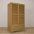 Маленький шкаф из массива дуба на ножках с жалюзийными дверцами и выдвижными ящиками, ZS-007